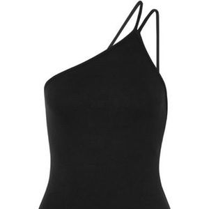 The Range | Ribbed One-shoulder Bodysuit | S